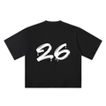 26 Marker Flow black oversized T-shirt, 250 gsm, back graphic