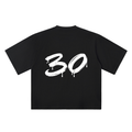 30 Marker Flow black oversized T-shirt, 250 gsm, back graphic