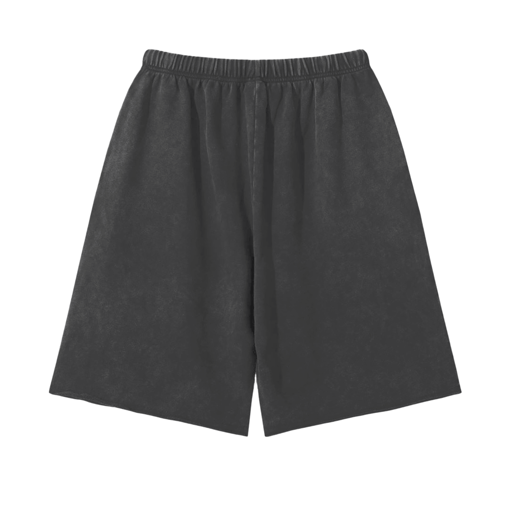 Kaya Yan Snow-Washed Raw-Hem Shorts