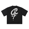 G? black oversized T-shirt, 250 gsm, back graphic