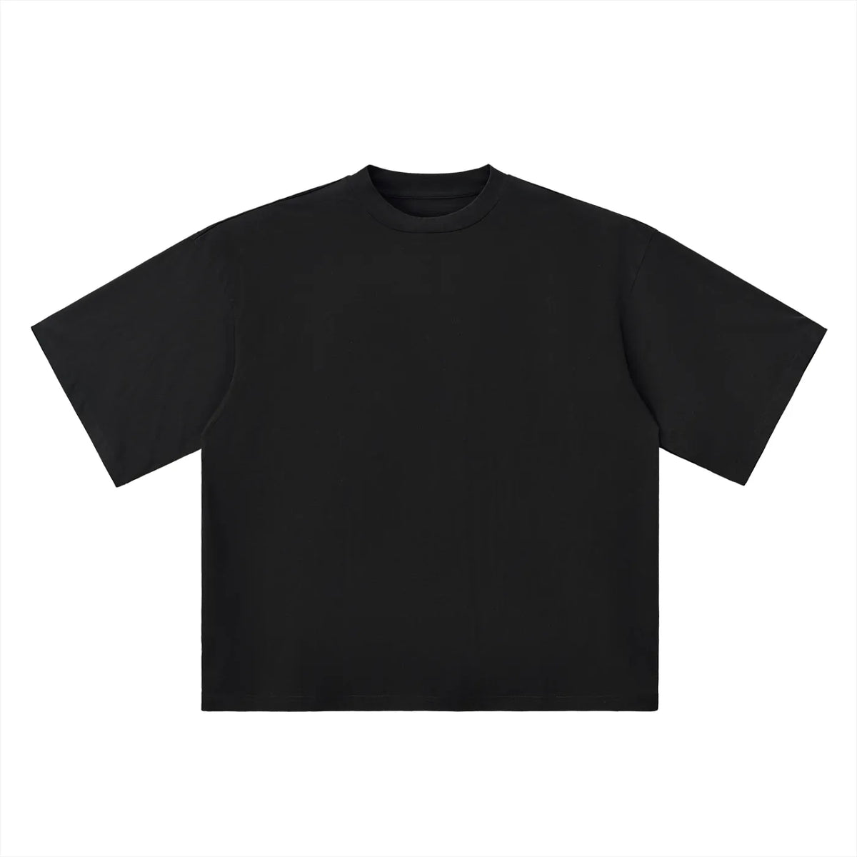 Bahala Na black oversized T-shirt, 250 gsm, blank front
