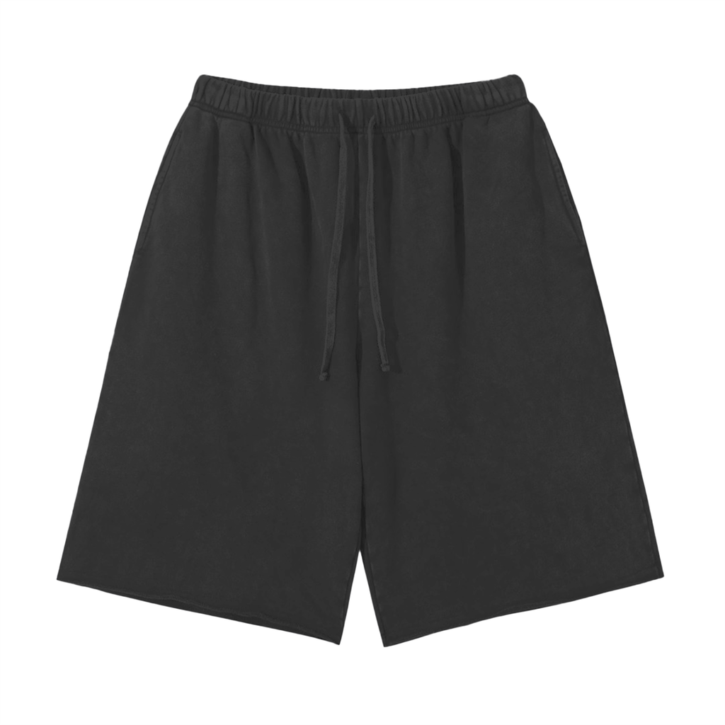 Kaya Yan Snow-Washed Raw-Hem Shorts