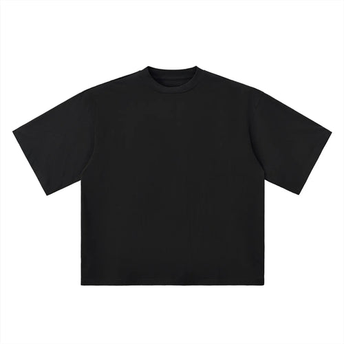 Number 0 Marker Flow black oversized T-shirt, 250 gsm, blank front